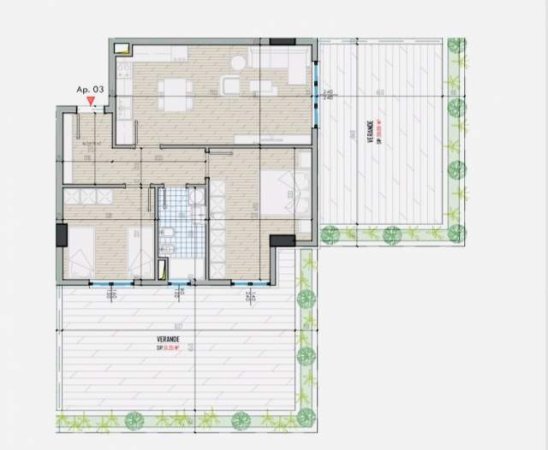 Tirane, shitet apartament 2+1 Kati 0, 174 m² 98.000 Euro (Univers City)