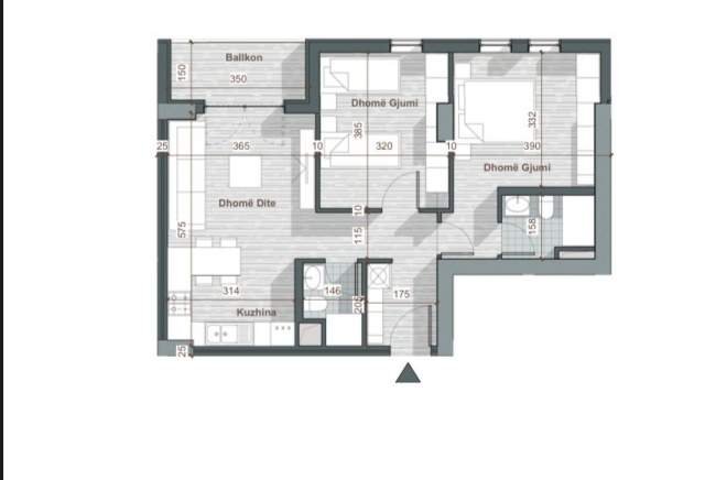 Tirane, shitet apartament 2+1+A+BLK Kati 1, 85 m² 76.500 Euro (Univers CIty)