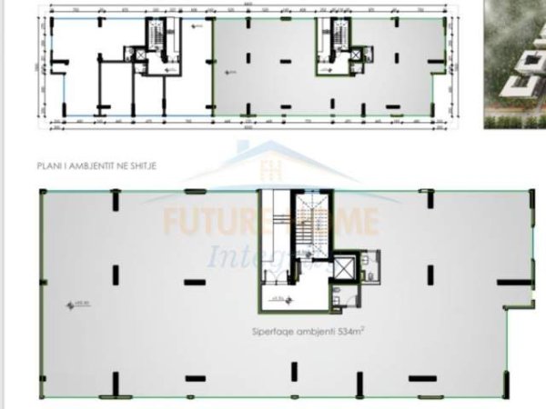 Tirane, shitet ambjent biznesi Kati 0, 534 m² 1.201.500 Euro (Kompleksi Univers City)