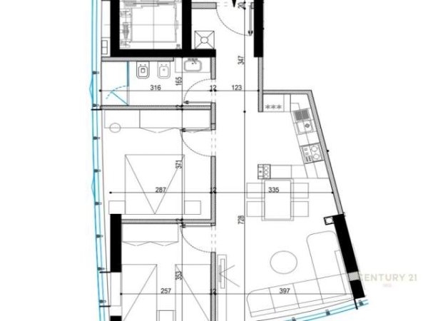 Tirane, shes apartament 2+1+BLK 81 m² 165.000 Euro (Kodra e Diellit)