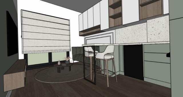 Tirane, jepet me qera apartament Kati 7, 35 m² 350 Euro (Rruga Jordan Misja  Tirana)