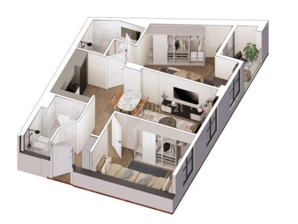 Tirane, shes apartament 2+1+A+BLK Kati 3, 90 m² 140.275 Euro