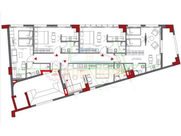 Tirane, shitet apartament 4+1+A+BLK Kati 4, 200 m² 300.000 Euro (stacioni i trenit)