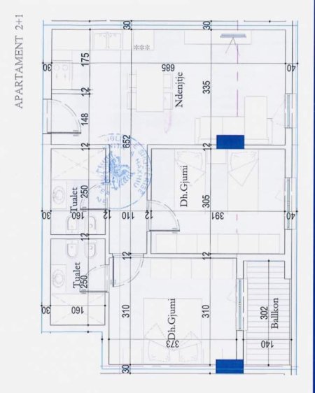 Tirane, shitet apartament 2+1 Kati 4, 85 m² 1 Euro