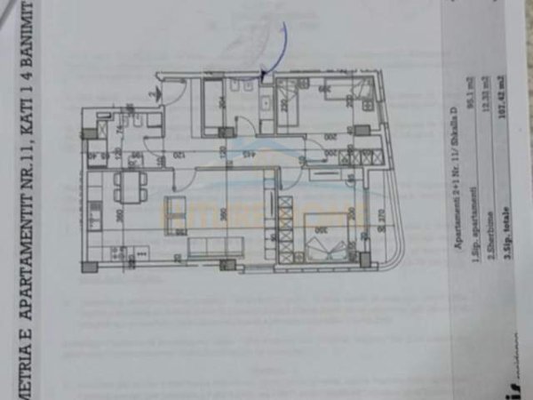 Tirane, shitet apartament Kati 4, 10.742 m² 145.000 Euro