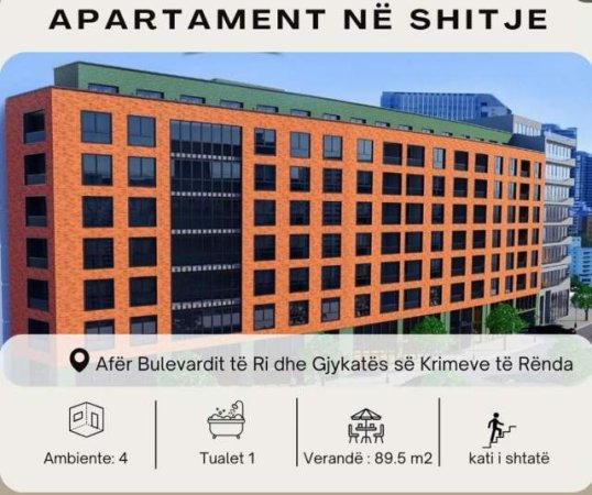 Tirane, shitet apartament Kati 7, 223 m² 259.000 Euro afer Bulevardit te Ri