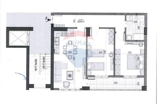 Lista e ofertave - Objekte ne shitje apartament 2+1 Kati 8, 104 m² 68.000 Euro (kamez)