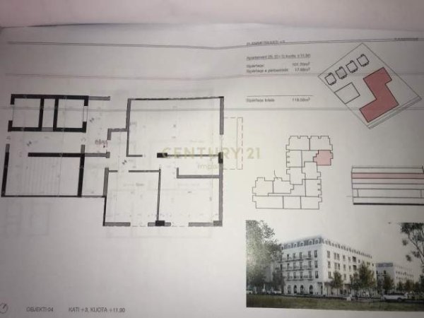 Tirane, shes apartament 2+1 Kati 3, 120 m² 162.000 Euro (Sauk)
