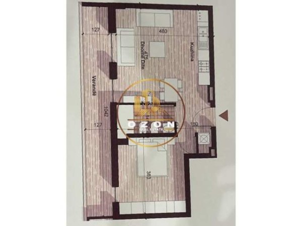 Tirane, shitet apartament 1+1 Kati 8, 79 m² 63.200 Euro (Qendra Tregtare Univers)