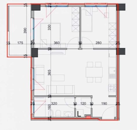 Tirane, shitet apartament 2+1 Kati 1, 82 m² 1.300 Euro/m2