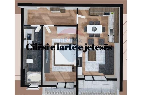 Tirane, shitet apartament 1+1+BLK Kati 3, 75 m² 56.450 Euro