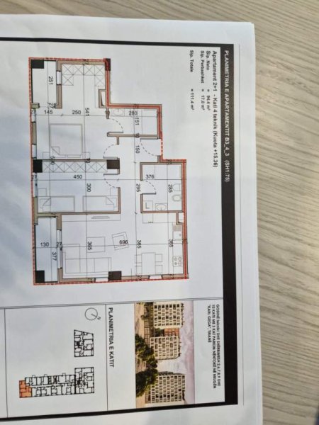 Tirane, shitet apartament 2+1+BLK Kati 4, 1.144 m² 222.000  (Tek ish Stacioni i Trenit)