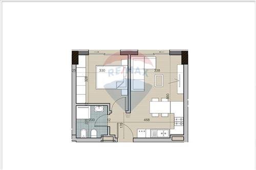 Tirane, shitet apartament 1+1+BLK Kati 7, 63 m² 51.000 Euro