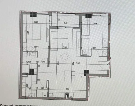Tirane, shitet apartament 2+1 Kati 6, 112 m² 225.600 Euro (Rruga Jordan Misja)