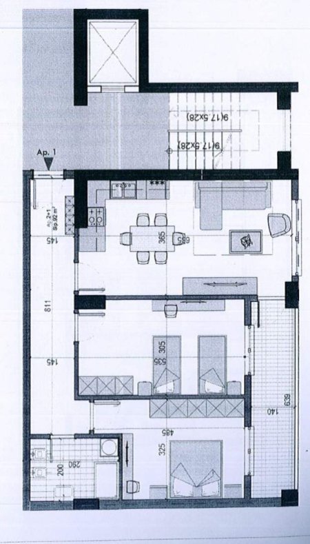 Tirane, shitet apartament Kati 5, 104 m² 64.000 Euro (Kamez)