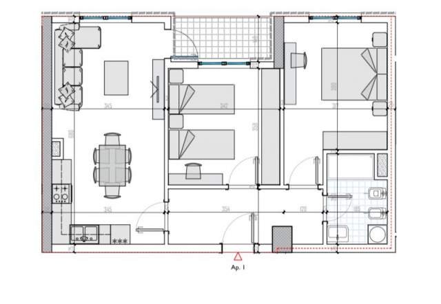 Tirane, shitet apartament 2+1 Kati 3, 103 m² 850 Euro/m2 (PRANE QTU)