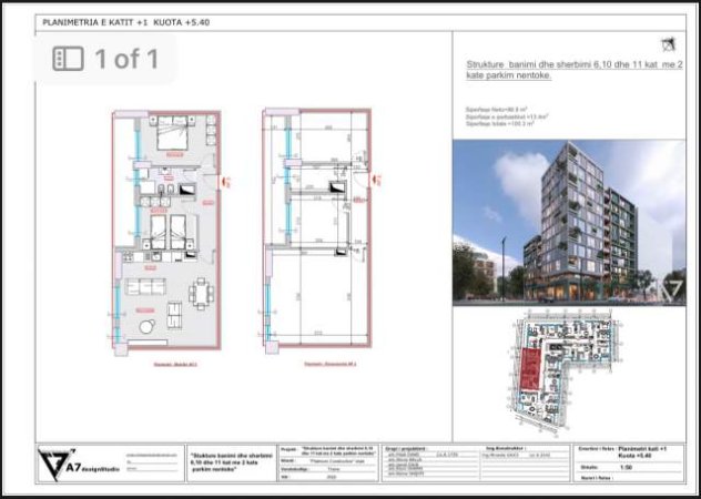 Tirane, shitet apartament 2+1+BLK Kati 1, 100 m² 150.000 Euro (rruga Sejdini)