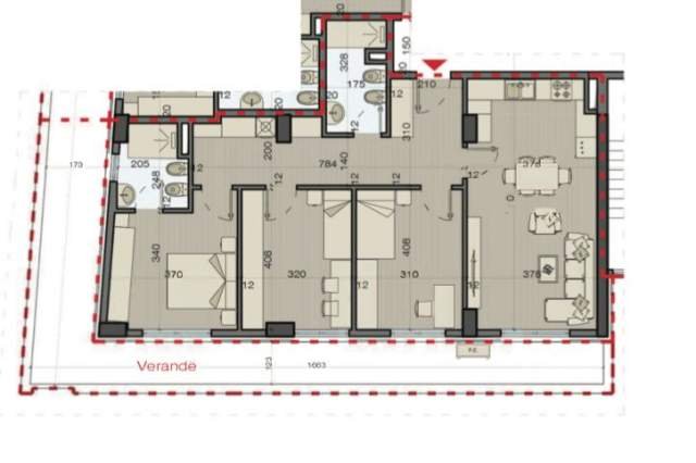 Tirane, shitet apartament 3+1+A+BLK Kati 9, 168 m² 208.000 Euro