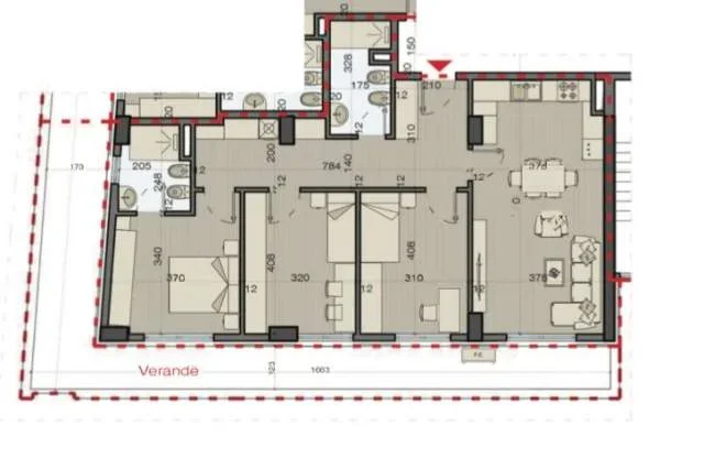 Tirane, shitet apartament 3+1+A+BLK Kati 9, 168 m² 208.000 Euro