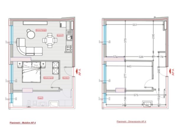 Tirane, shitet apartament 1+1+BLK Kati 7, 61 m² 83.000 Euro