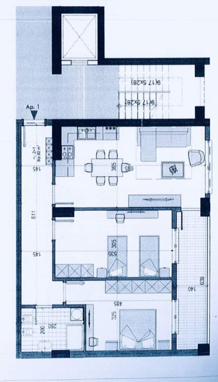 Tirane, shitet apartament 2+1 Kati 5, 104 m² 64.000 Euro