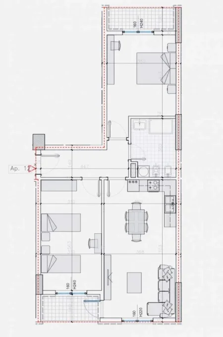 Tirane, shitet apartament 88 m² 850 Euro/m2