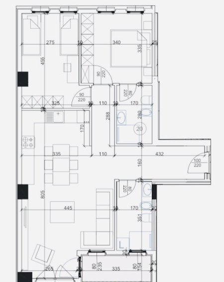 Tirane, shitet apartament Kati 2, 109 m² 1.400 Euro/m2