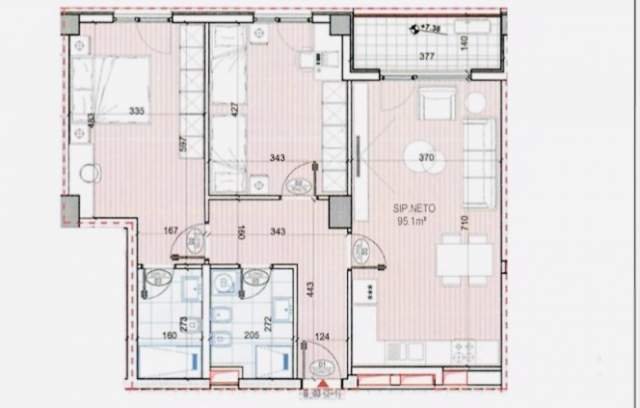 Tirane, shitet apartament Kati 2, 107 m² 1.350 Euro/m2