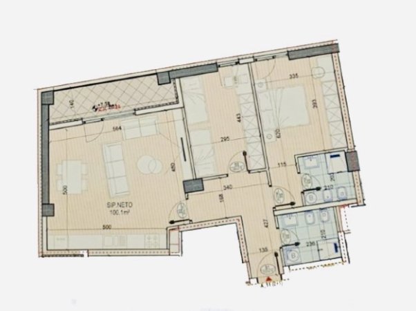 Tirane, shitet apartament Kati 2, 107 m² 1.350 Euro/m2