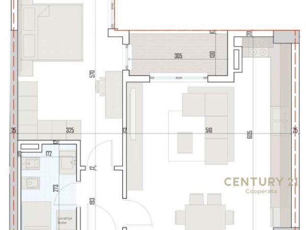 Tirane, shitet apartament 1+1 Kati 2, 71 m² 63.540 Euro (lidhja prizrenit)