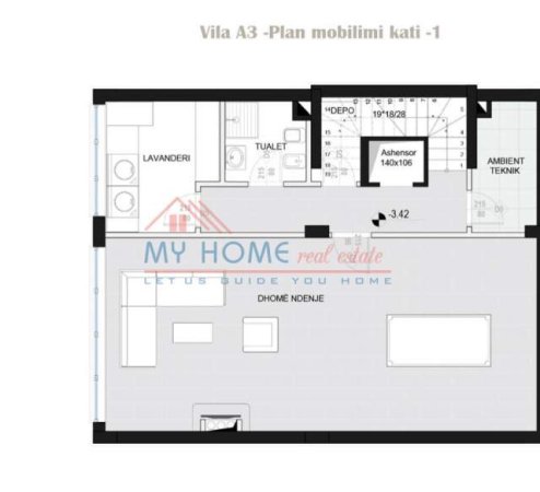 Tirane, shitet Vile 2+1+BLK 323 m² 1 Euro (Rezidena Lule Bore)