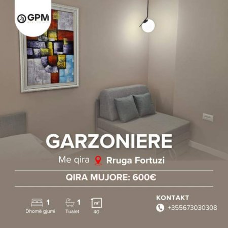 Tirane, jepet me qera garsonier Kati 0, 40 m² 600 Euro