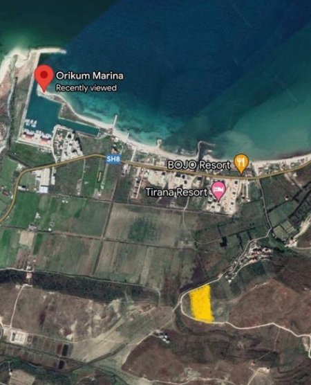 Orikum, shes truall 1.836 m² 120 Euro/m2 (Orikum, Vlore)