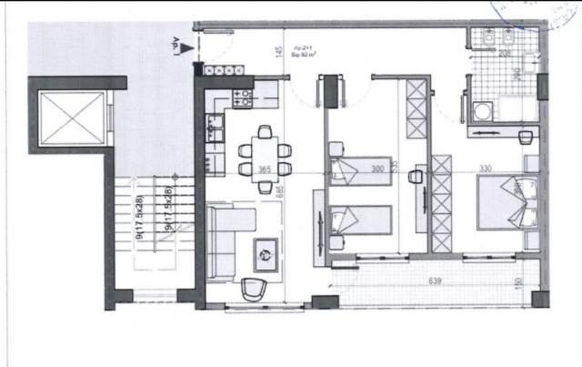 Tirane, shitet apartament 2+1 Kati 5, 104 m² 67.600 Euro (Rruga Teuta)