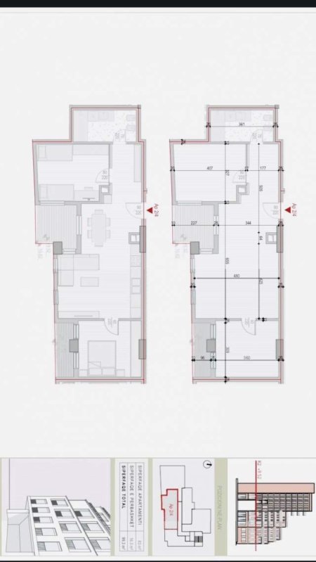 Tirane, shitet apartament Kati 2, 99 m² 1.800 Euro/m2 (Shkolla e kuqe)