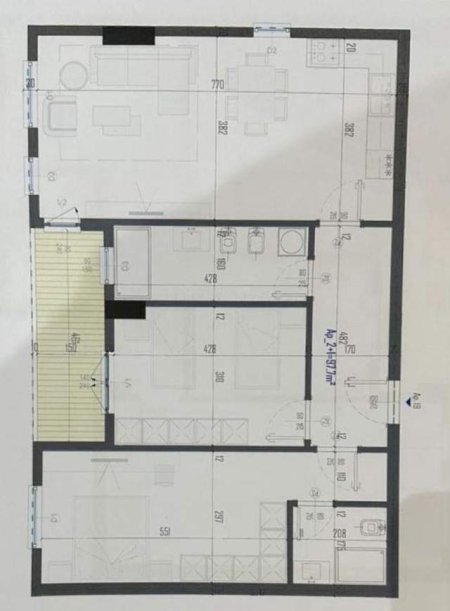 Tirane, shitet apartament 3+1 Kati 7, 124 m² 800 Euro/m2 (Prane Qendres)