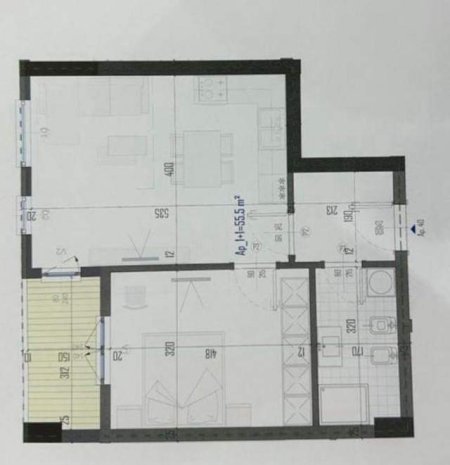 Tirane, shitet apartament 1+1+BLK Kati 6, 63 m² 50.000 Euro