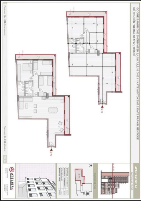 Tirane, shitet 1+1+BLK Kati 2, 69 m² 124.700