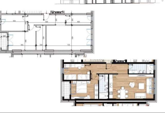 Tirane, shitet apartament 1+1 Kati 3, 106 m² 1.500 Euro (Rrufa Don Bosko)