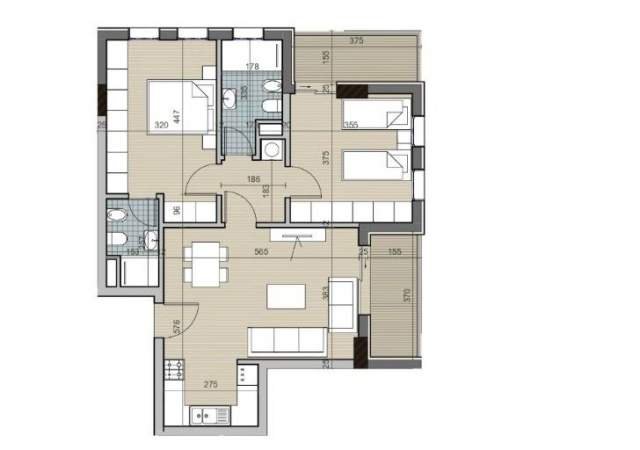 Tirane, shitet apartament 3+1 Kati 2, 109 m² 87.200 Euro (Univers City)