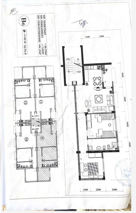 Tirane, shitet apartament 2+1 Kati 3, 94 m² 98.000 Euro (Kompleksi Malezjanit)