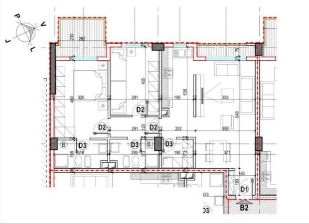 Tirane, shitet apartament 2+1 Kati 3, 127 m² 1.150 Euro/m2 (Rruga Dritan Hoxha)