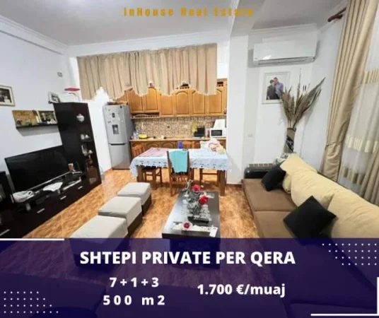 Tirane, jepet me qera shtepi 2 Katshe Kati 2, 500 m² 1.700 Euro (Ali Dem)