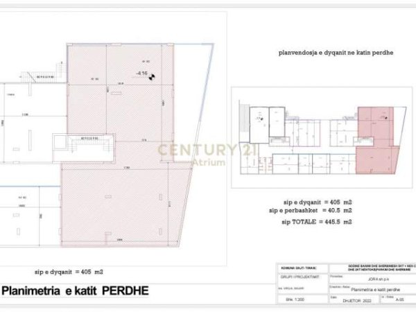 Tirane, shes ambjent biznesi Kati 0, 445 m² 845.500 Euro (Fresku)