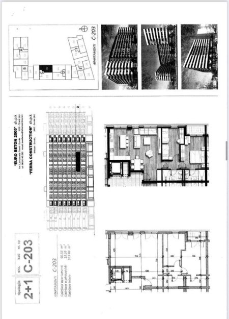 Tirane, shitet apartament 2+1 Kati 2,  (don bosko)