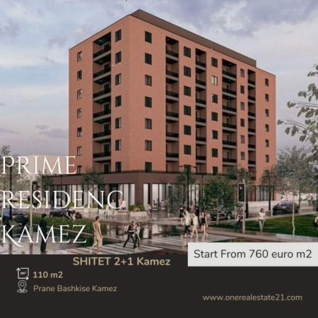 Tirane, shitet apartament 2+1+BLK Kati 6, 110 m² 83.600 Euro (Pran Bashkis Kamez)