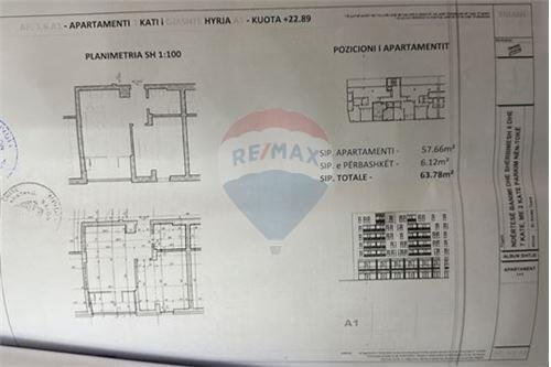 Tirane, shitet apartament 1+1 Kati 6, 83.000 Euro (Dine Hoxha)