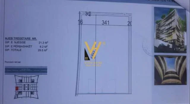 Tirane, shitet dyqan Kati 2, 29 m² 80.000 Euro (MINE PEZA)