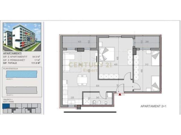 Tirane, shesim apartamente te UNIVERS CITY te QTU me cmim 700 Euro/m2