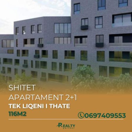 Tirane, shitet apartament 2+1+BLK Kati 5, 116 m² 247.191 Euro (Liqeni i thate)